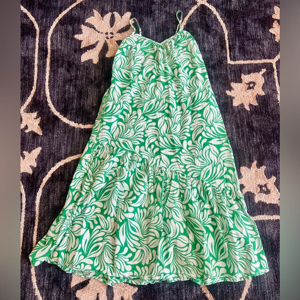 YUMI KIM Zuri Maxi Dress Green / White Floral Print Size Large - Picture 4 of 10